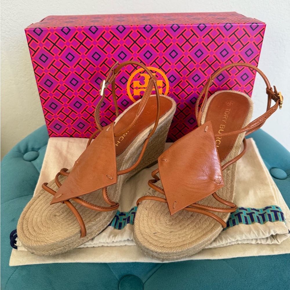 Tory Burch Wedge Espadrille Sandals